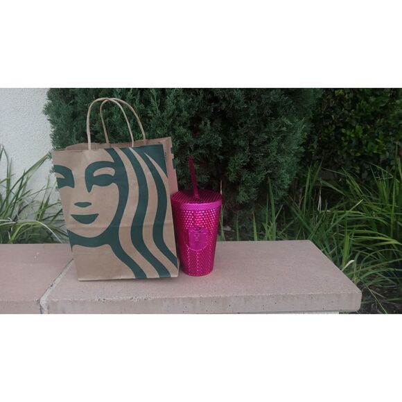 Starbucks magenta bling tumbler - Picture 1 of 2